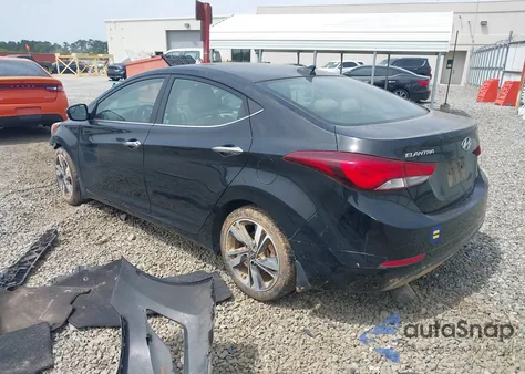 2016 Hyundai Elantra Limited из США, поврежденный, VIN KMHDH4AE9GU605967